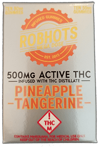 Robhots Megadose 500mg Infused with THC Distillate – Pineapple Tangerine