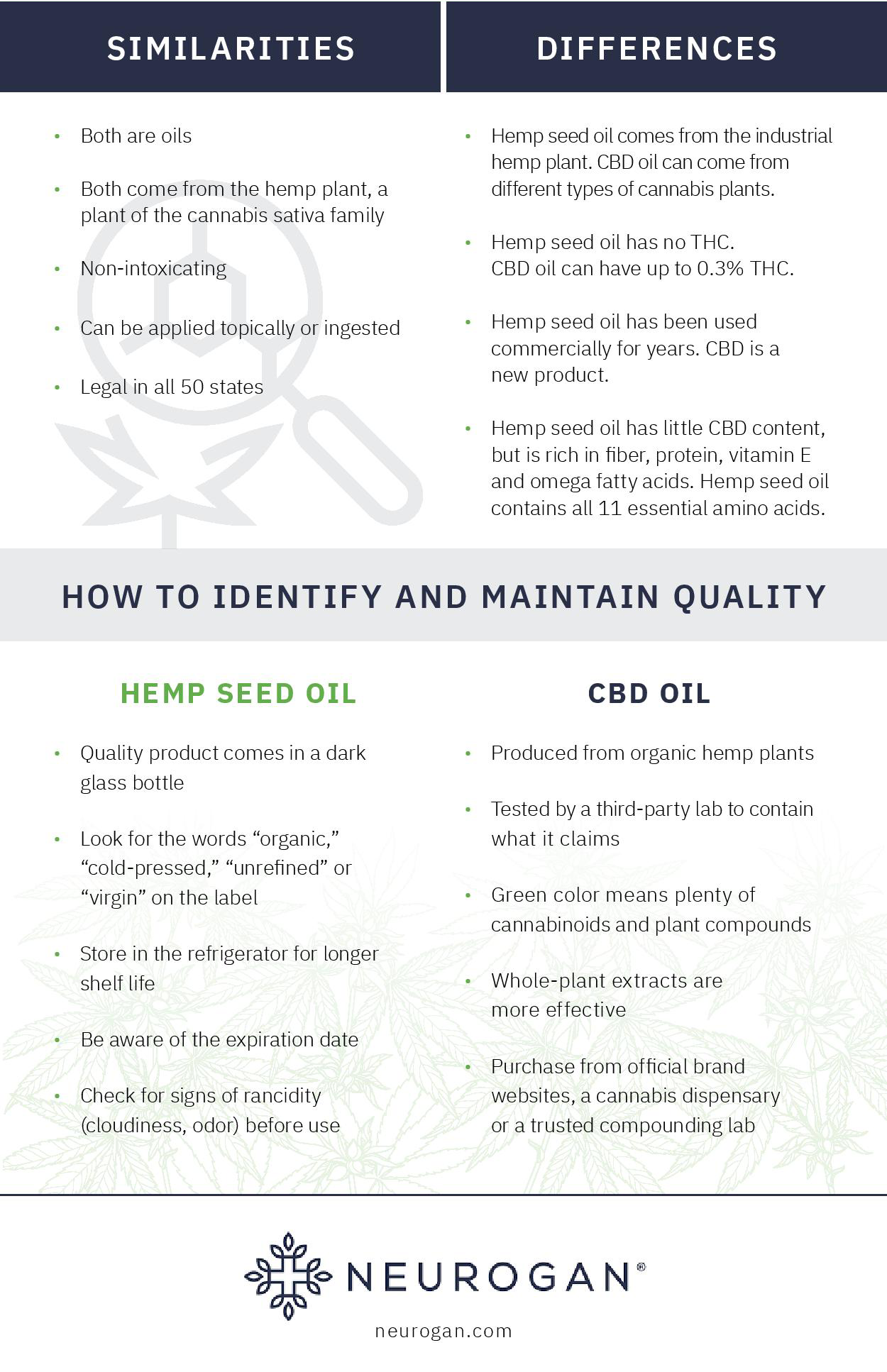 CBD oil versus Hemp Oil