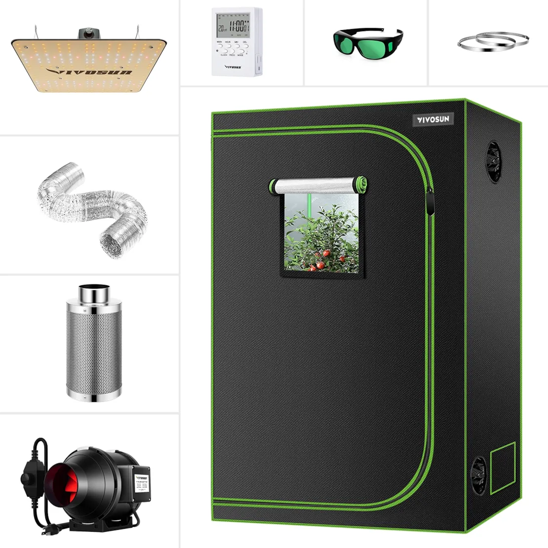 VIVOSUN Basic Grow Tent Kit review with VS1000 LED Grow Light