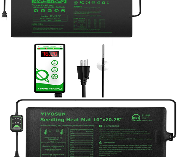seedling heat mat with thermostat